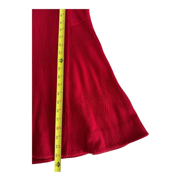 Rag & Bone Women's Geneva Textured Sleeveless Holiday Dress Red Size Small - Picture 7 of 12